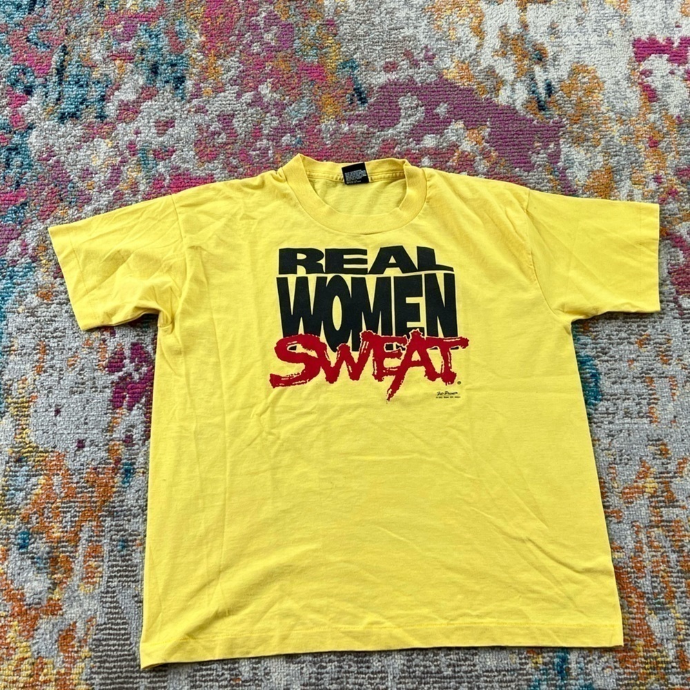 Vintage 1990s Real Women Sweat Screen Stars Best Tee Top Shirt